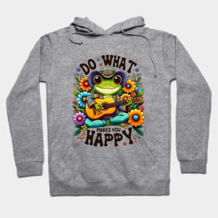 Do What Makes You Happy Cute Frog Hoodie